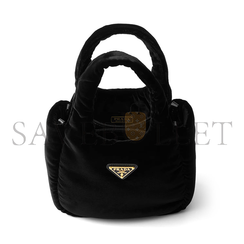 Pra*a velvet mini handbag 1ba410 (16*14*7.5cm)